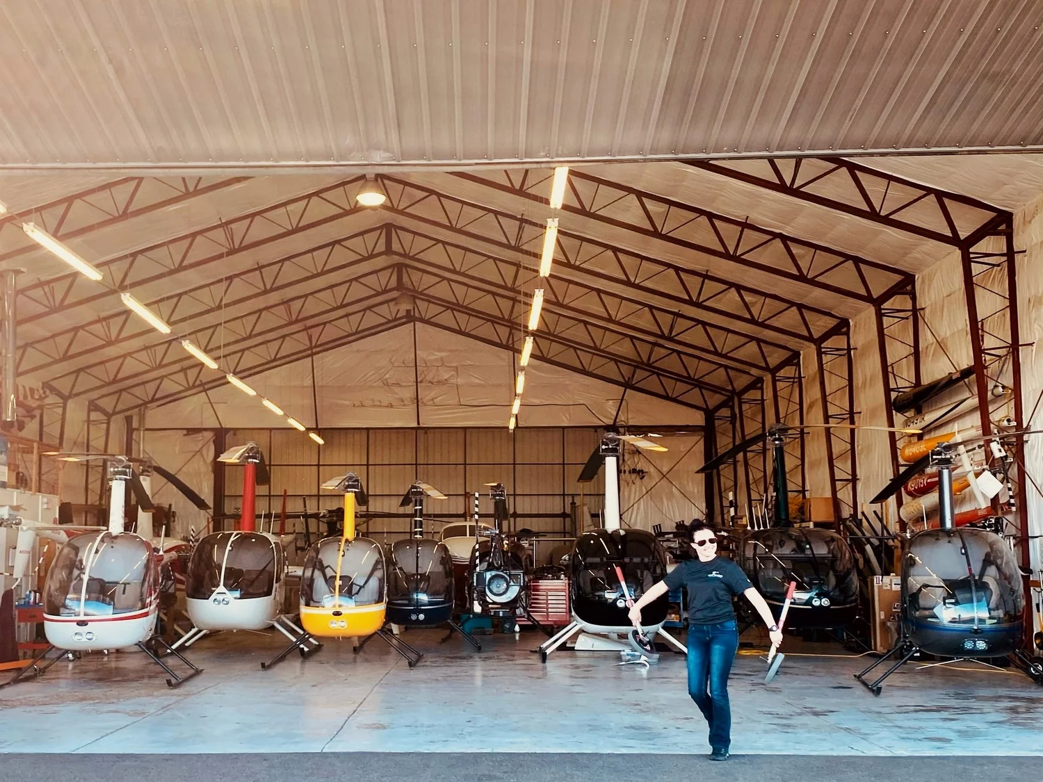 CFI flight instructor training at the JTH hangar
